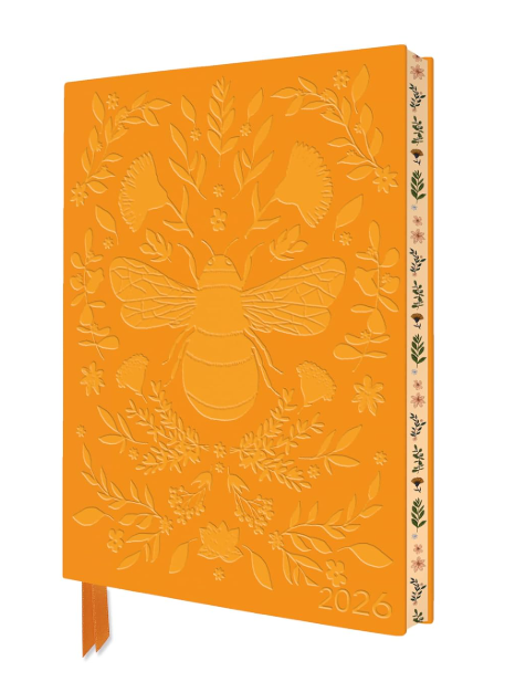 Jade Mosinski: Bee Artisan Art Vegan Leather Diary 2026 - Flame Tree Publishing