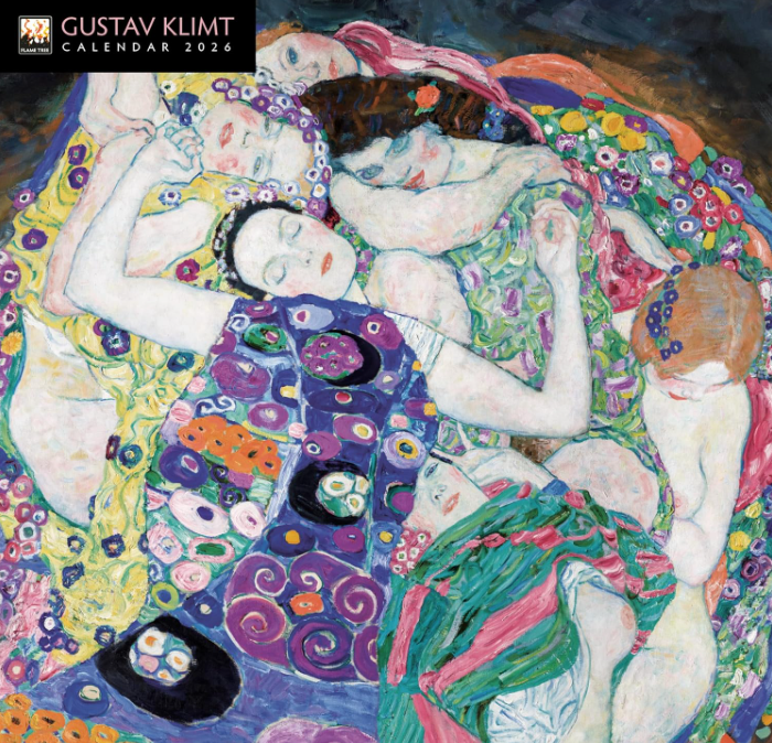 Gustav Klimt Mini Wall Calendar 2026 - Flame Tree Publishing