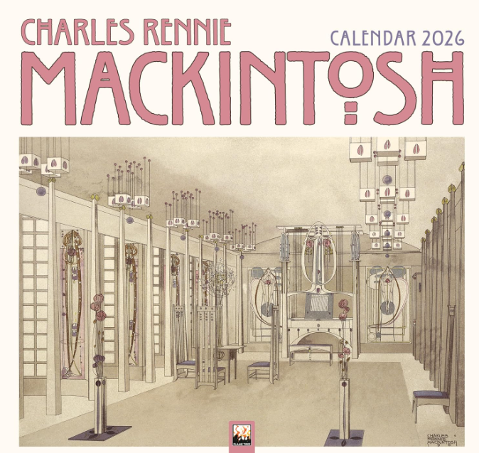 C. R. Mackintosh Wall Calendar 2026 - Flame Tree Publishing