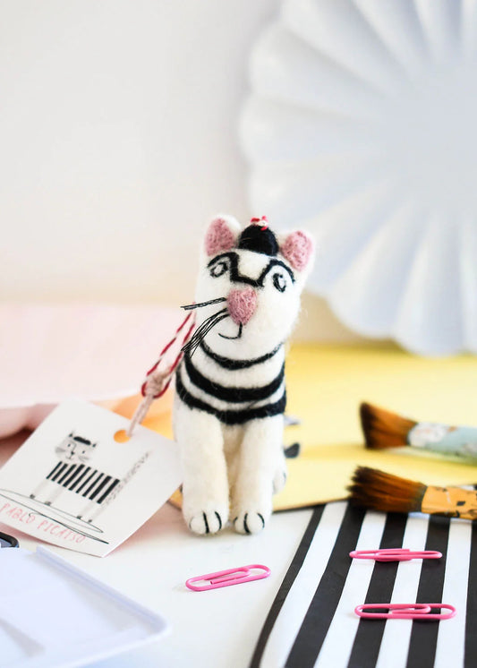 Pablo Picatso Art Cat Felt Decoration Niaski