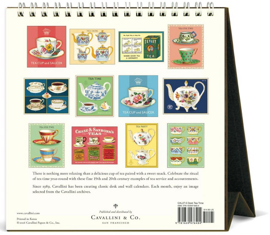 Tea Time Desk Calendar 2027