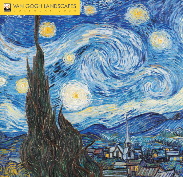 Vincent van Gogh Landscapes Wall Calendar 2026 - Flame Tree Publishing