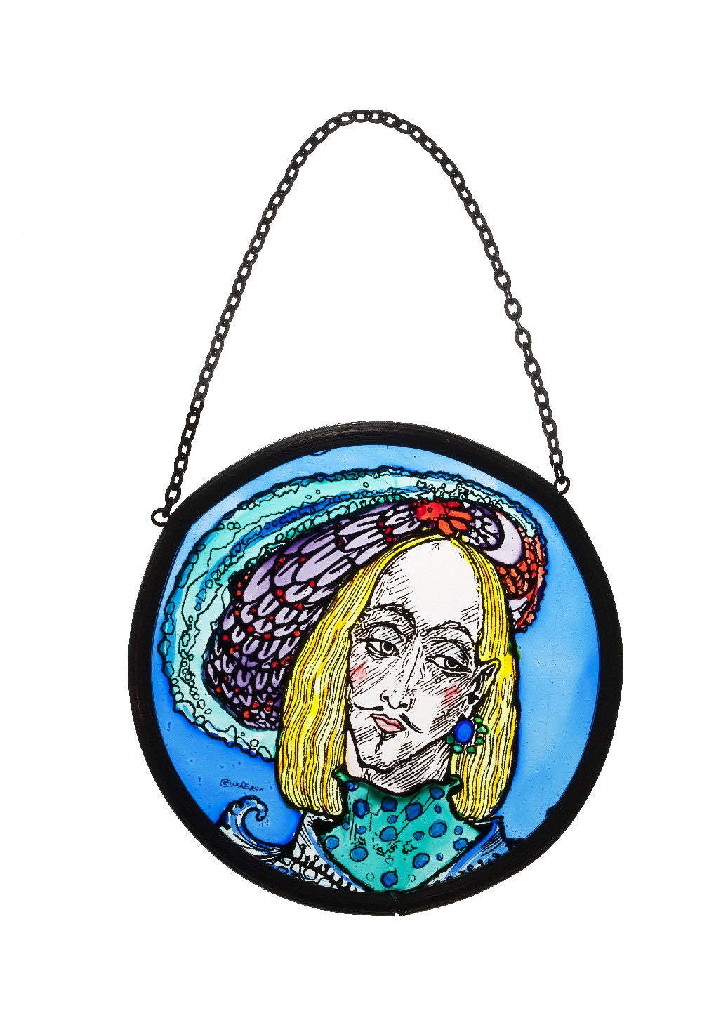 Swineherd Circular Stained Glass Reproduction