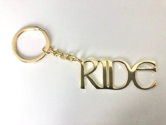 Ride Keyring - Gold