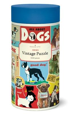 Vintage Dog Cavallini 1000pc Jigsaw Puzzle