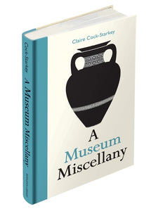 A white cover with a blue spine. A drawing of a simple black vase takes up most of the cover with the title underneath in matching black and blue.