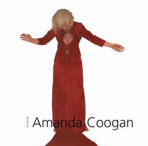 A photo of a blond woman in a red shirt & skirt who appears to be moving on a white background. The title is thin black letters at the bottom.