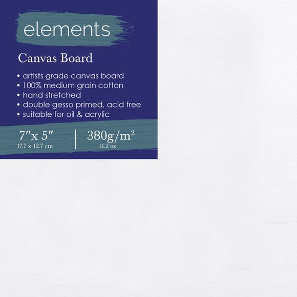 White canvas with a dark blue square in the top left corner. The details are in the square in white letters.