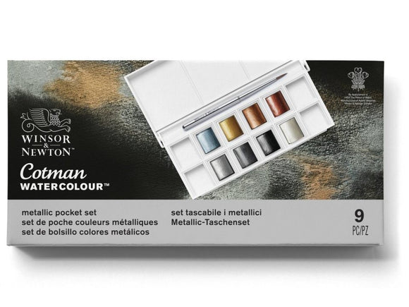 Cotman Metallic Watercolours Pocket Set