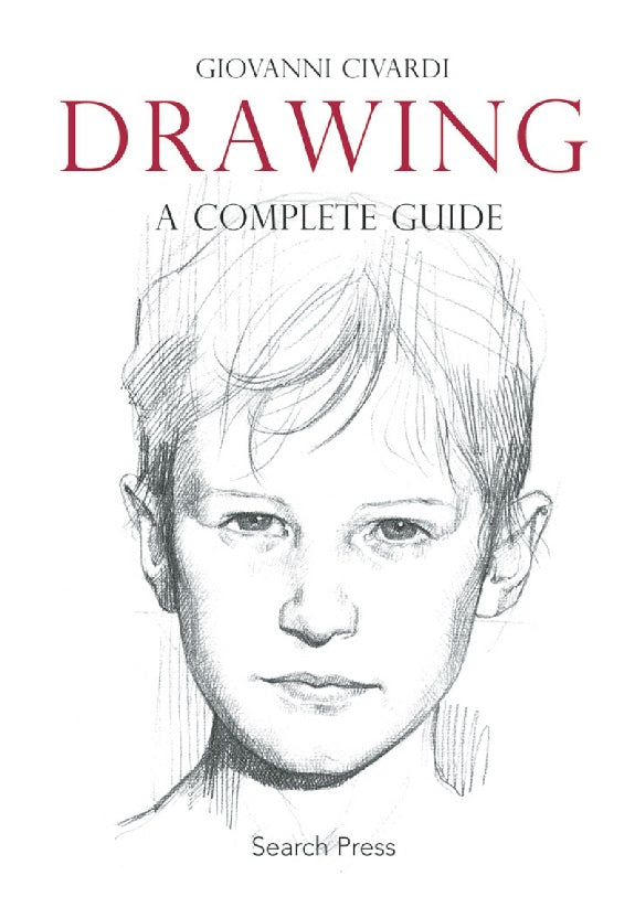 A white background with a sketched portrait of a boy from the neck up. The title is across the top in red and black letters.