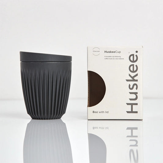 Huskee 8oz Cup & Lid - Charcoal