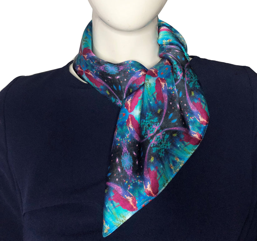 Little Sea Maid Silk Scarf 54 x 54