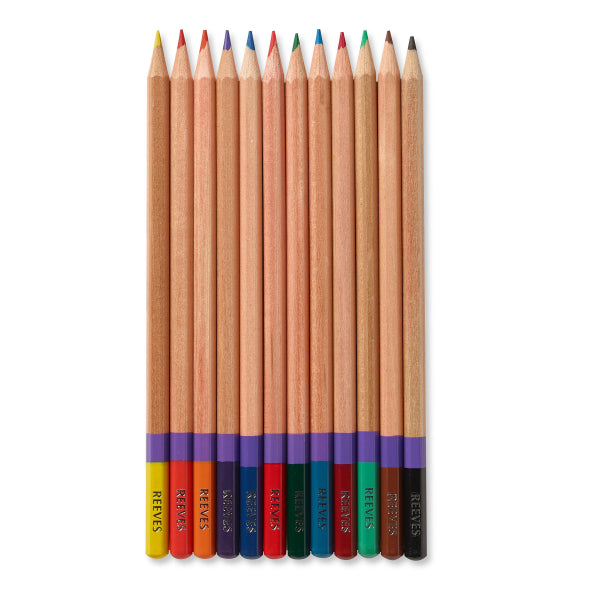 Reeves Assorted Coloured Pencils 12pk
