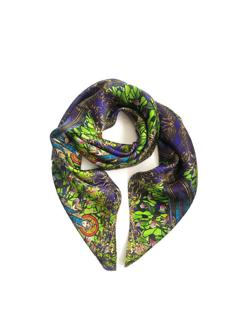 St. Brigid Silk Scarf 54 cm x 145 cm