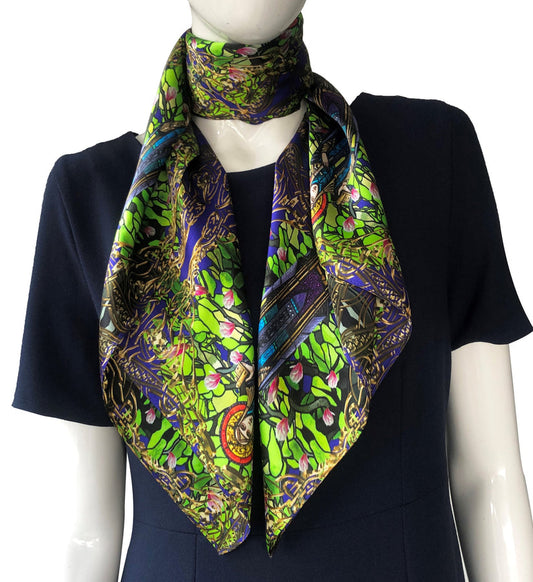 St Brigid 90 x 90 cm silk scarf