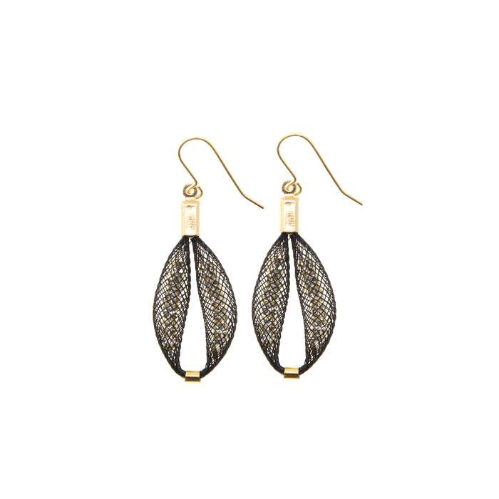 Small Teardrop Earrings Topaz Gold