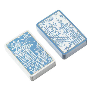 Pagoda Toile Playing Cards